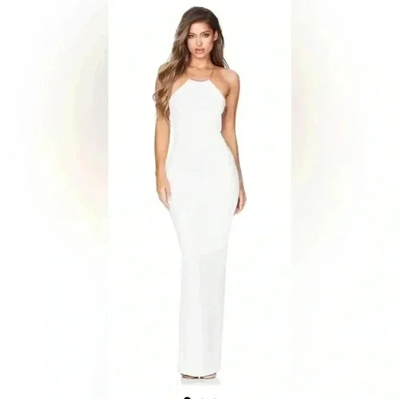 NOOKIE LEXI CHAIN GOWN - WHITE